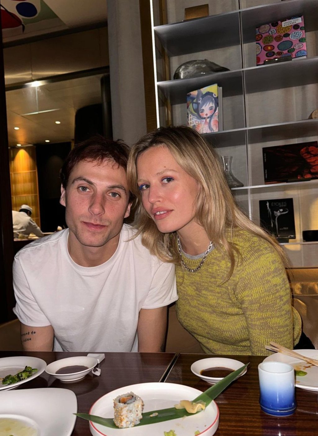 Georgia May Jagger and Cambryan Sedlick in Paris. Photo: @georgiamayjagger/Instagram