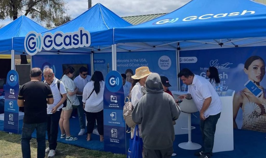 GCash booths in the city of Carson, California, with attendees learning about the company’s fintech solutions via its app, as well as its recent partnership with Meridian. GCash booths in the city of Carson, California, with attendees learning about the company’s fintech solutions via its app, as well as its recent partnership with Meridian.