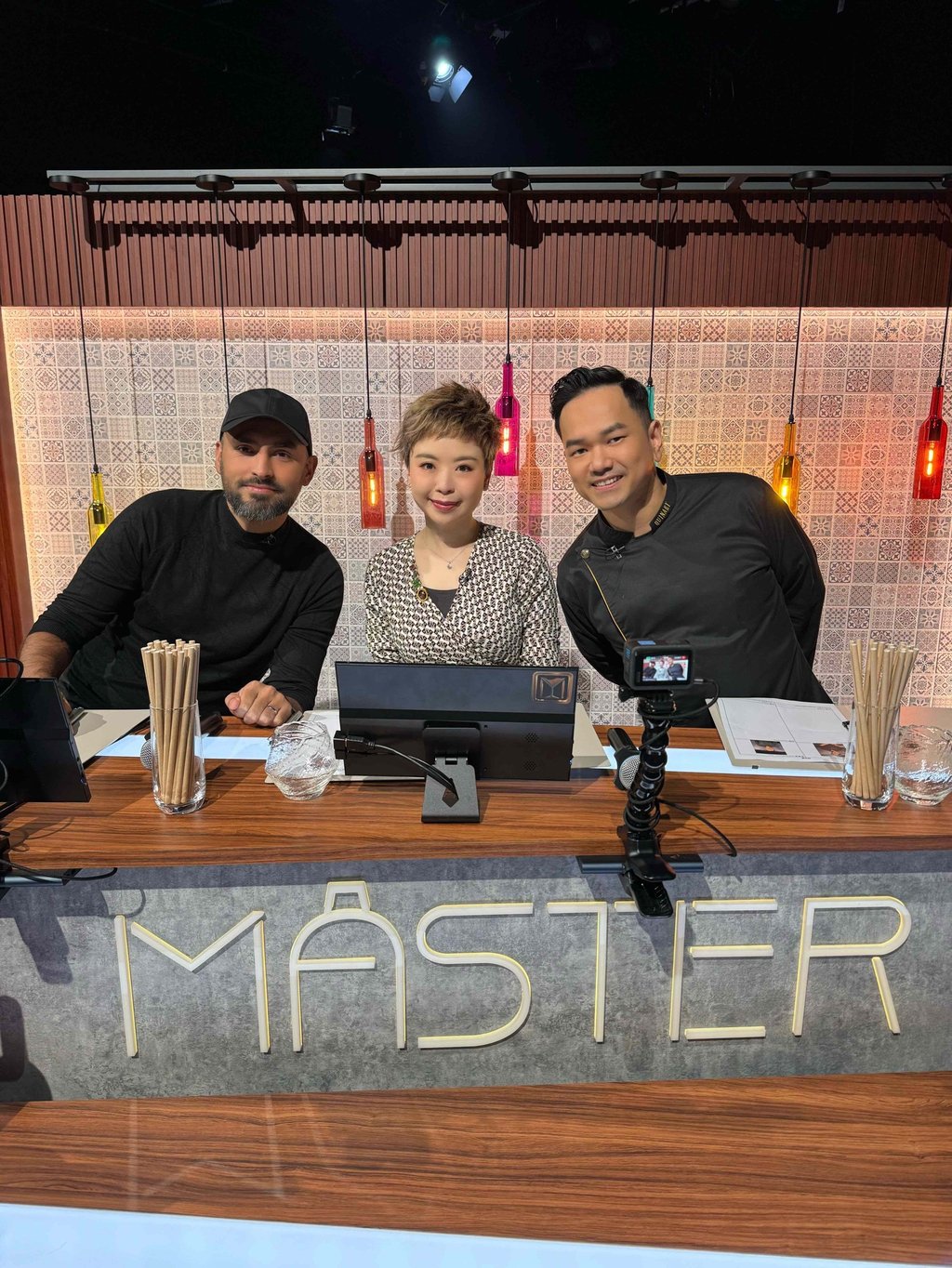 Master Mixologist judges (from left) Jay Khan, co-founder and beverage director of COA; Cecilia Womg, host of Chit Chat Drink; and Antonio Lai, founder of Quinary. Photo: Cecilia Wong