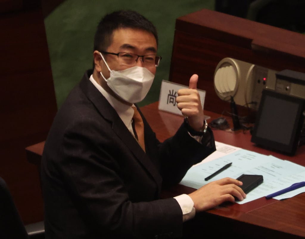 Lawmaker Jesse Shang Hailong, who is also an adviser of SenseTime, a Hong Kong-based Chinese AI company. Photo: Edmond So