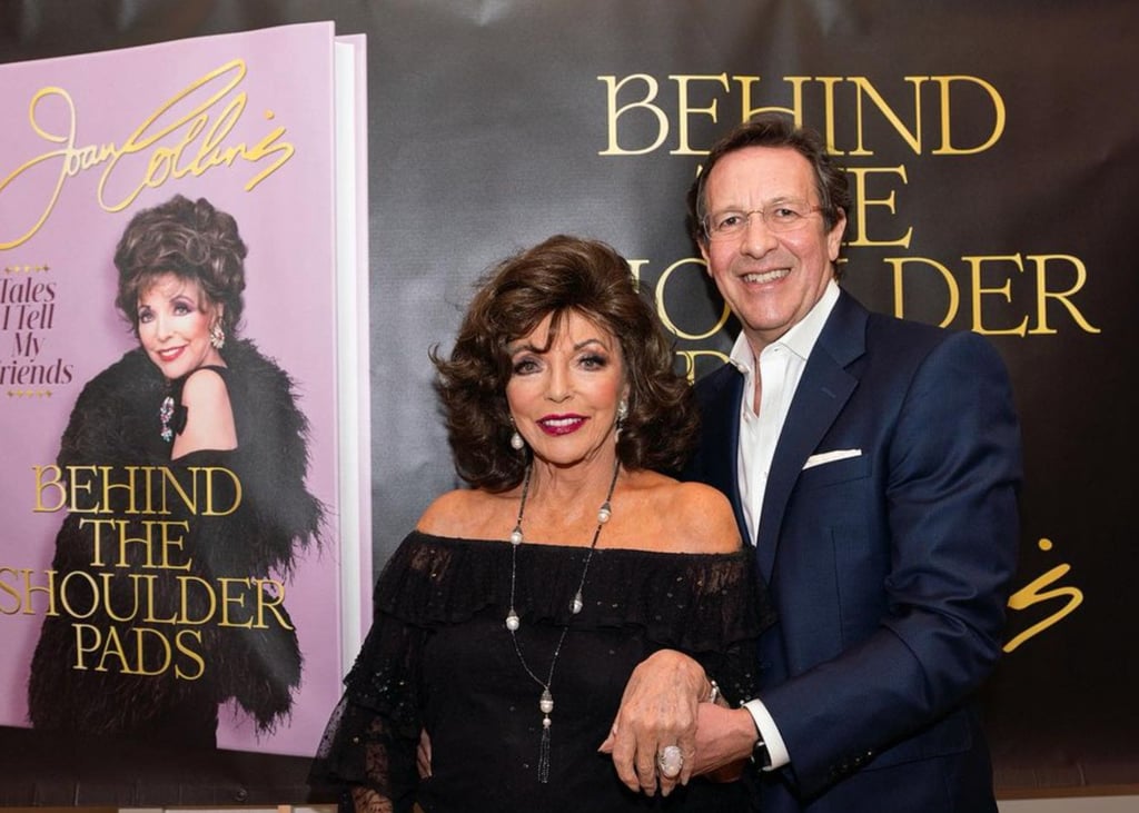 Joan Collins and Percy Gibson have enjoyed marital bliss for more than two decades. Photo: @joancollinsdbe/Instagram