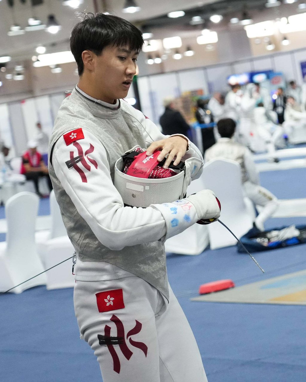 Leung Chin-yu, 19, won four of his eight bouts and was identified as Hong Kong’s No 3 fencer. Photo: FIE Leung Chin-yu, 19, won four of his eight bouts and was identified as Hong Kong’s No 3 fencer. Photo: FIE