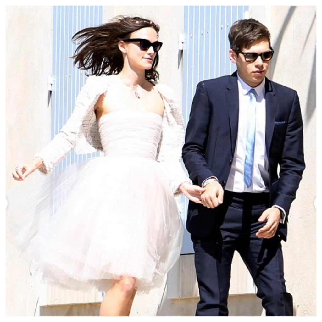 Keira Knightley and James Righton on their wedding day. Photo: @lejouroficial/Instagram Keira Knightley and James Righton on their wedding day. Photo: @lejouroficial/Instagram