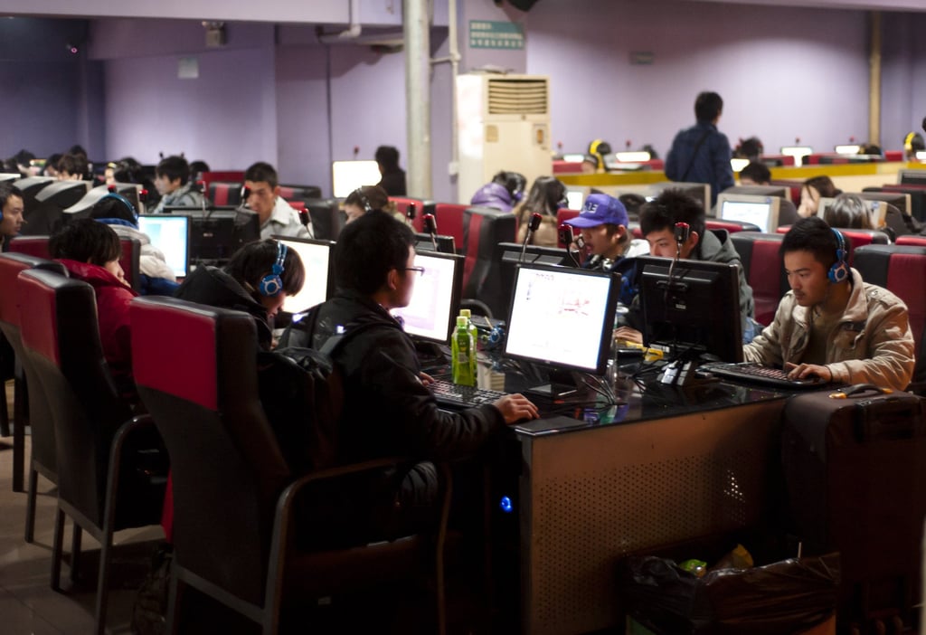 Young people in China frequently spend extended periods, even days, in internet cafes playing online video games. Photo: Shutterstock Images Young people in China frequently spend extended periods, even days, in internet cafes playing online video games. Photo: Shutterstock Images