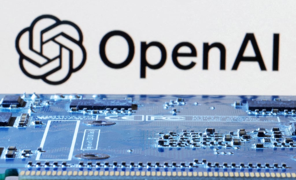 The OpenAI logo is seen near a computer motherboard in this illustration photo taken January 8, 2024. Photo: Reuters