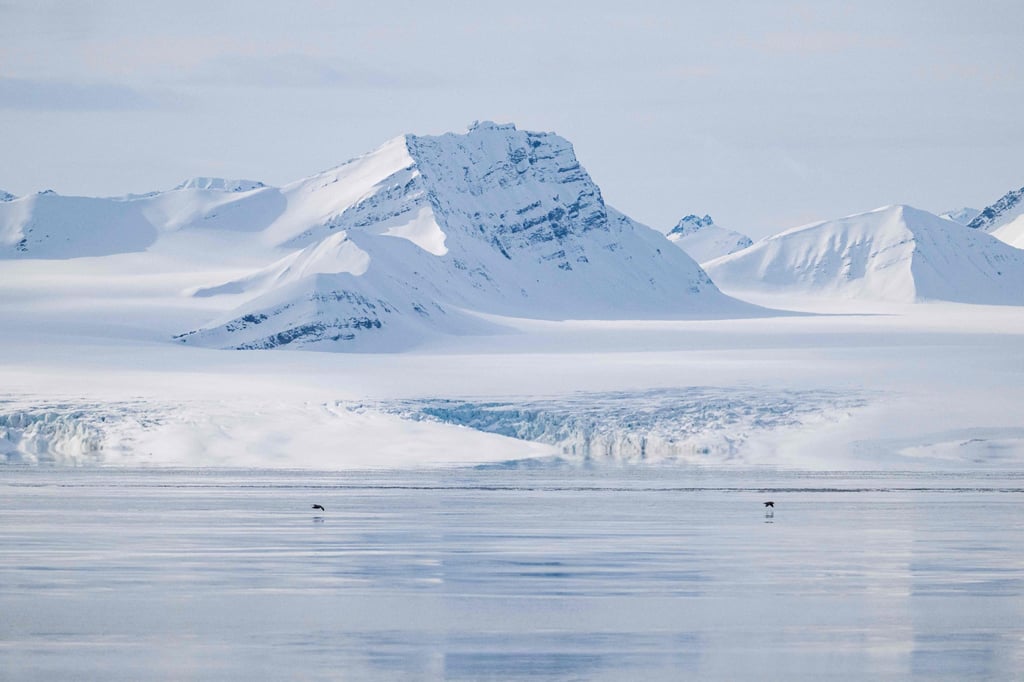 The Nansenbreen glacier in the Borebukta Bay, located at the northwestern side of Isfjorden, in Svalbard Archipelago, northern Norway. Photo: AFP The Nansenbreen glacier in the Borebukta Bay, located at the northwestern side of Isfjorden, in Svalbard Archipelago, northern Norway. Photo: AFP