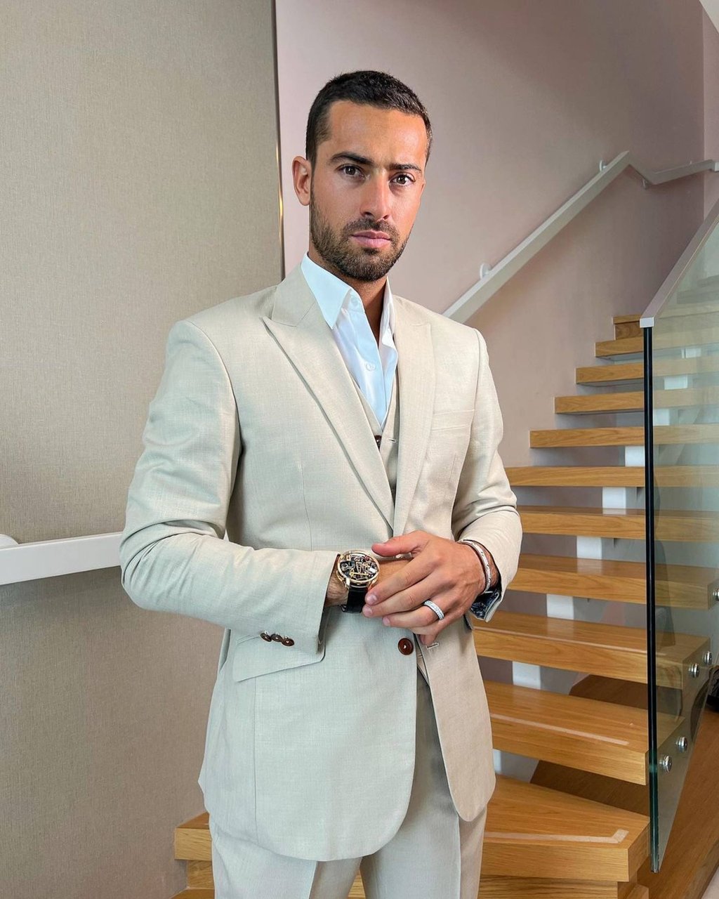 Caroline Stanbury’s husband, Sergio Carrallo, reportedly played for Real Madrid. Photo: @sergiocarrallo/Instagram Caroline Stanbury’s husband, Sergio Carrallo, reportedly played for Real Madrid. Photo: @sergiocarrallo/Instagram