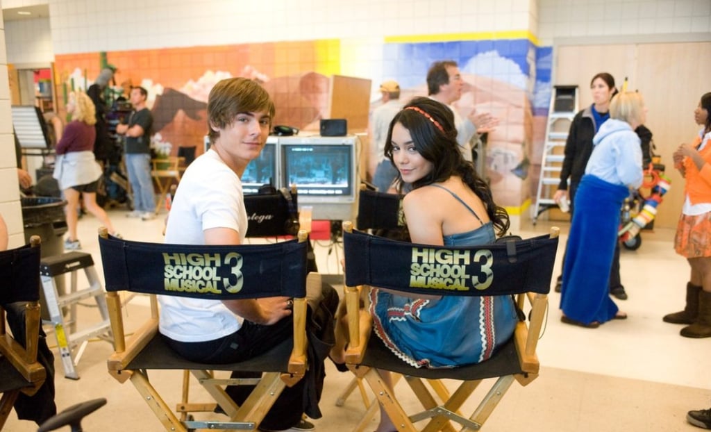 Zac Efron and Vanessa Hudgens on set of High School Musical 3. Photo: @highschoolmusical/Instagram Zac Efron and Vanessa Hudgens on set of High School Musical 3. Photo: @highschoolmusical/Instagram