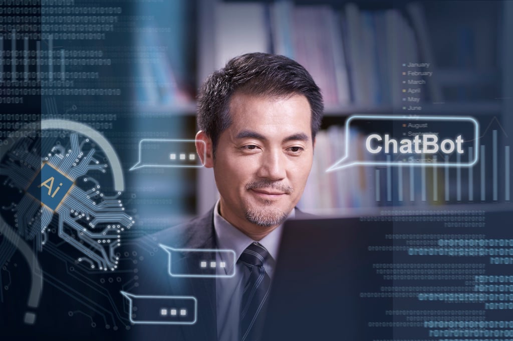 Artificial intelligence in Hong Kong enterprises has been adopted in chatbots and customer services. Photo: Shutterstock Artificial intelligence in Hong Kong enterprises has been adopted in chatbots and customer services. Photo: Shutterstock