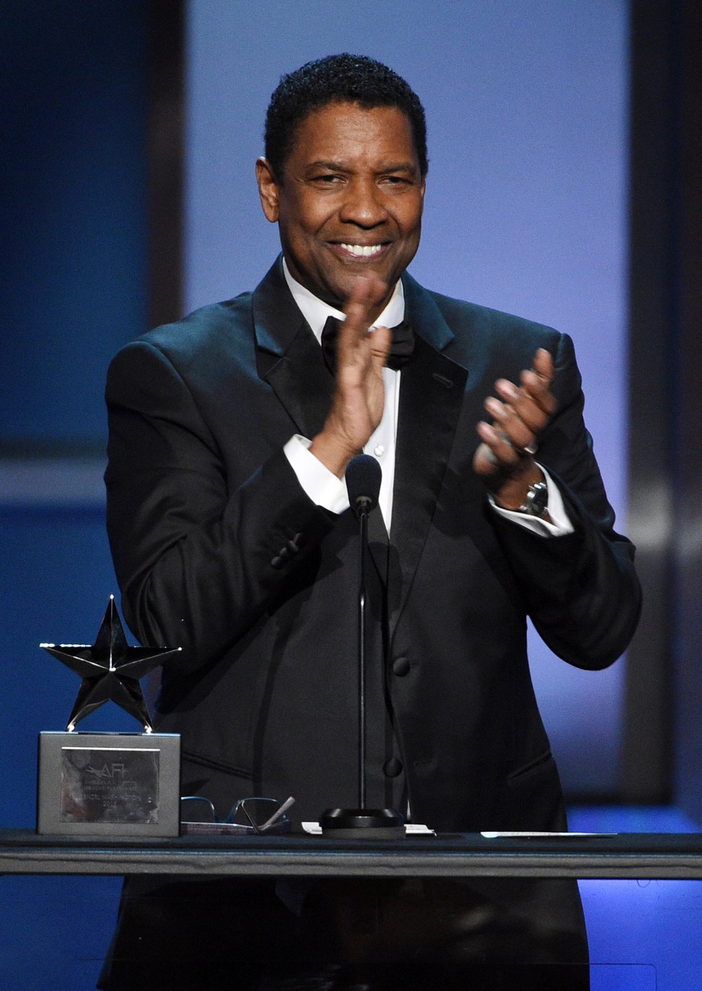 Actor Denzel Washington received an AFI Life Achievement Award in 2019. Photo: AP Actor Denzel Washington received an AFI Life Achievement Award in 2019. Photo: AP