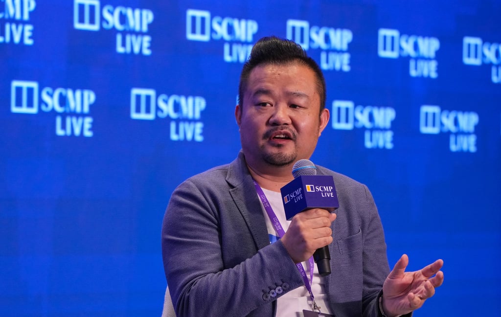 Wang Tan, co-founder and chief designer of Xpeng AeroHT, speaks at the South China Morning Post’s China Conference 2024 ag the Ocean Park Marriott on July 4, 2024. Photo: May Tse