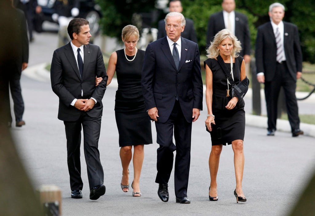 Joe Biden and his wife, Jill Biden (right), son Hunter Biden (left) and then daughter-in-law, Kathleen Buhle in 2009. Photo: Getty Images