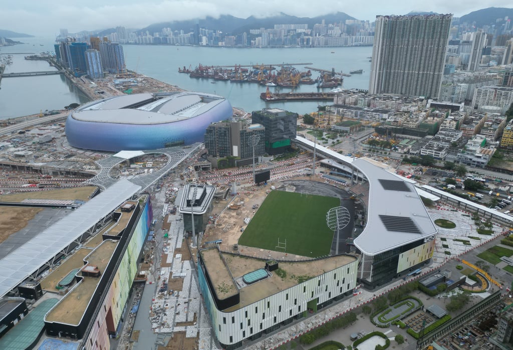 An aerial view of the Kai Tak Youth Sports Ground in Kowloon on 9 June 2024. Photo: Eugene Lee.