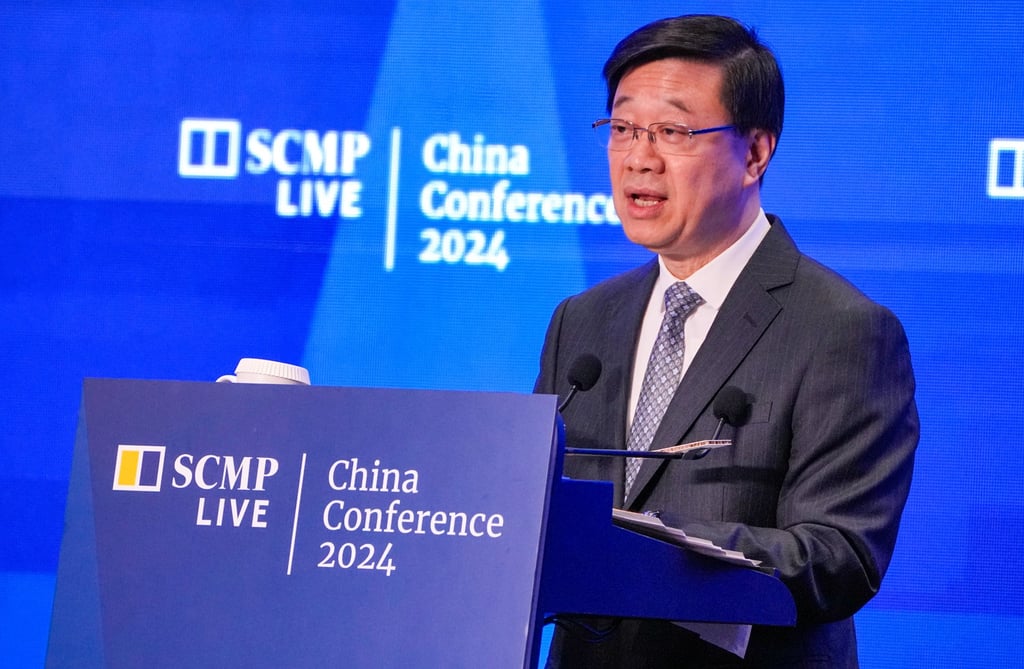 Hong Kong Chief Executive John Lee Ka-chiu told the Post’s 11th China Conference that the city’s new five-year, multi-entry travel permit for non-Chinese nationals is just the second step in a “big policy breakthrough” – with more steps to come. Photo: May Tse