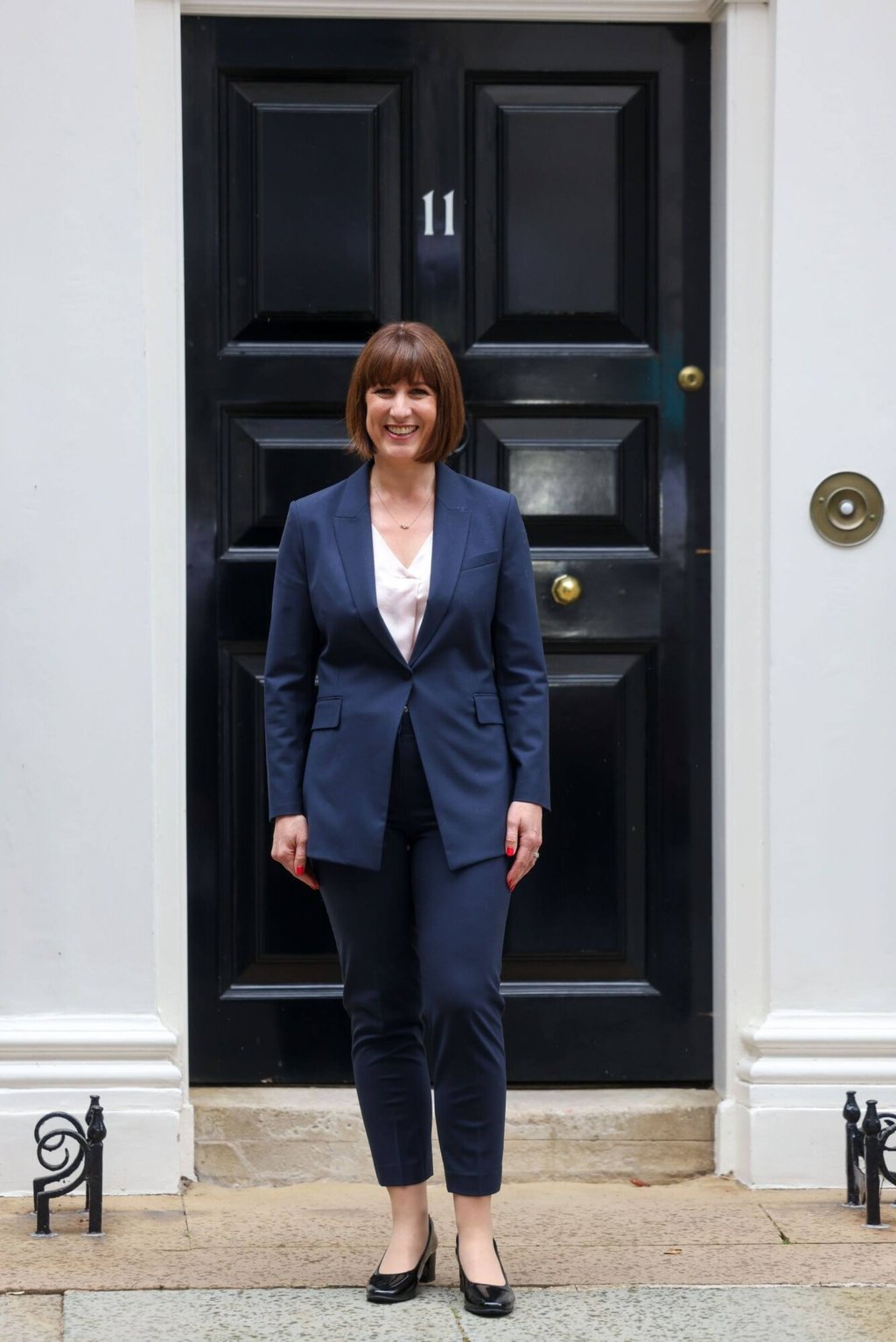 Rachel Reeves, Britain’s new chancellor of the exchequer - the first woman to have the job - outside 11 Downing Street on Friday. Photo: Bloomberg