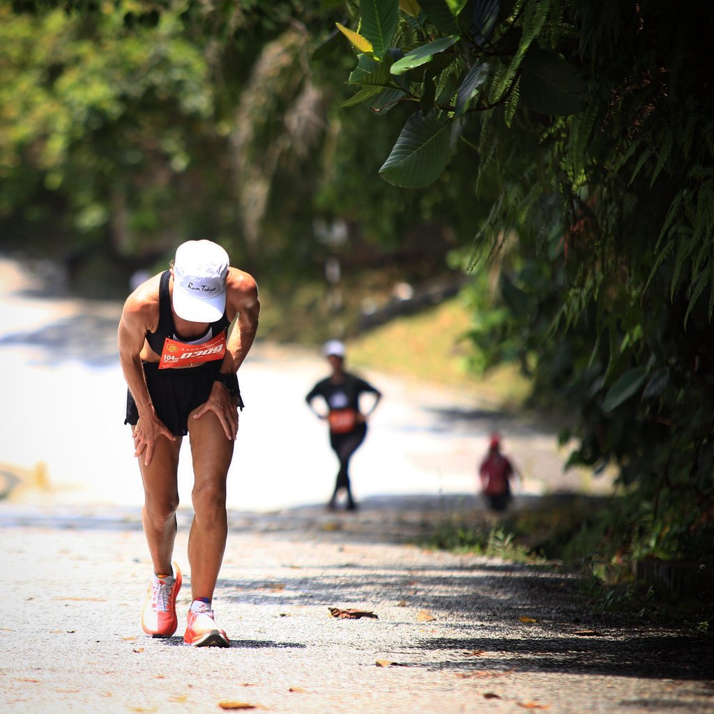 Dau’s legs “almost doubled in size” at one point, while she also suffered a hip injury and an infection, and her shoes melted from the heat. Photo: Handout