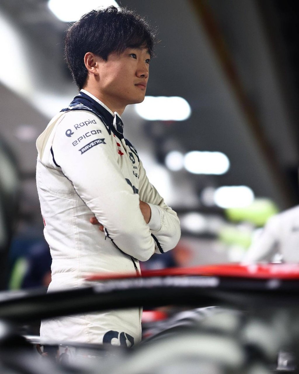Yuki Tsunoda captured in the AlphaTauri garage in a post reflecting on his performance at the Formula One Las Vegas Grand Prix 2023. Photo: @yukitsunoda0511/Instagram Yuki Tsunoda captured in the AlphaTauri garage in a post reflecting on his performance at the Formula One Las Vegas Grand Prix 2023. Photo: @yukitsunoda0511/Instagram