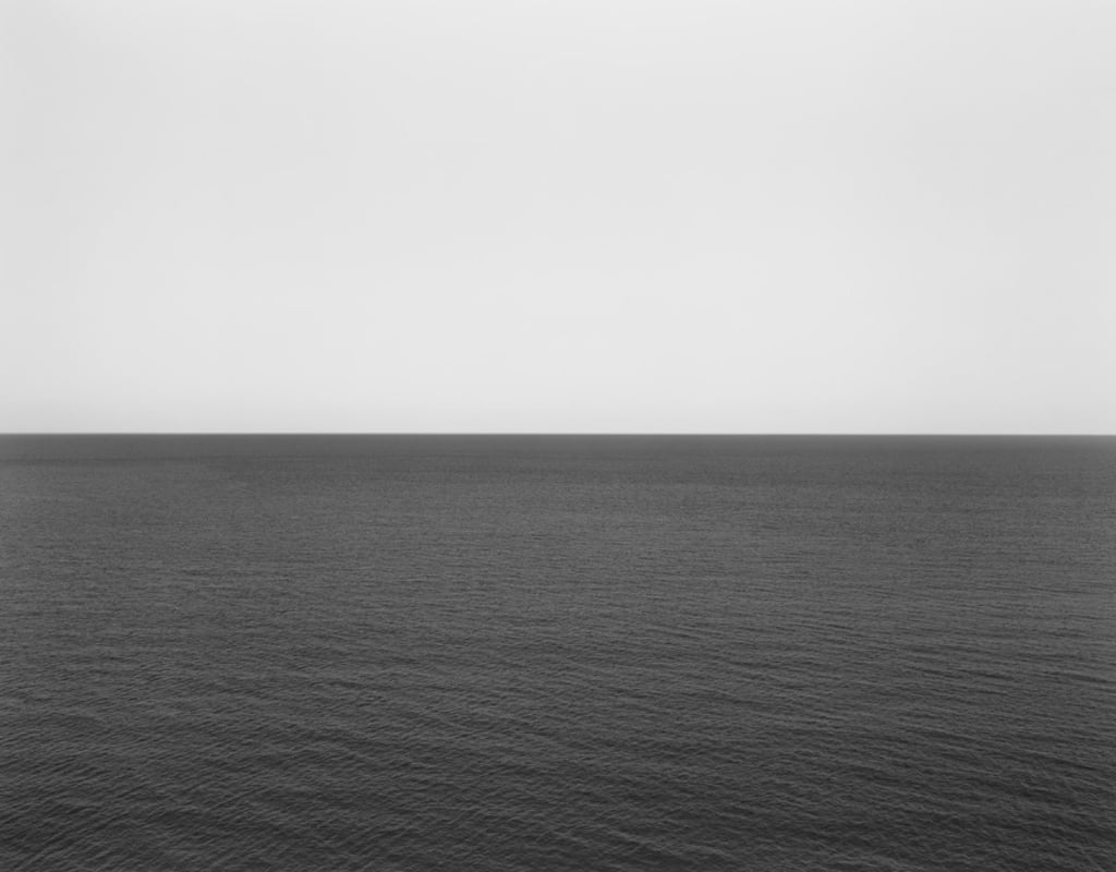 Caribbean Sea, Jamaica (1980), an artwork from Hiroshi Sugimoto’s Seascape. Photo: courtesy of Hiroshi Sugimoto