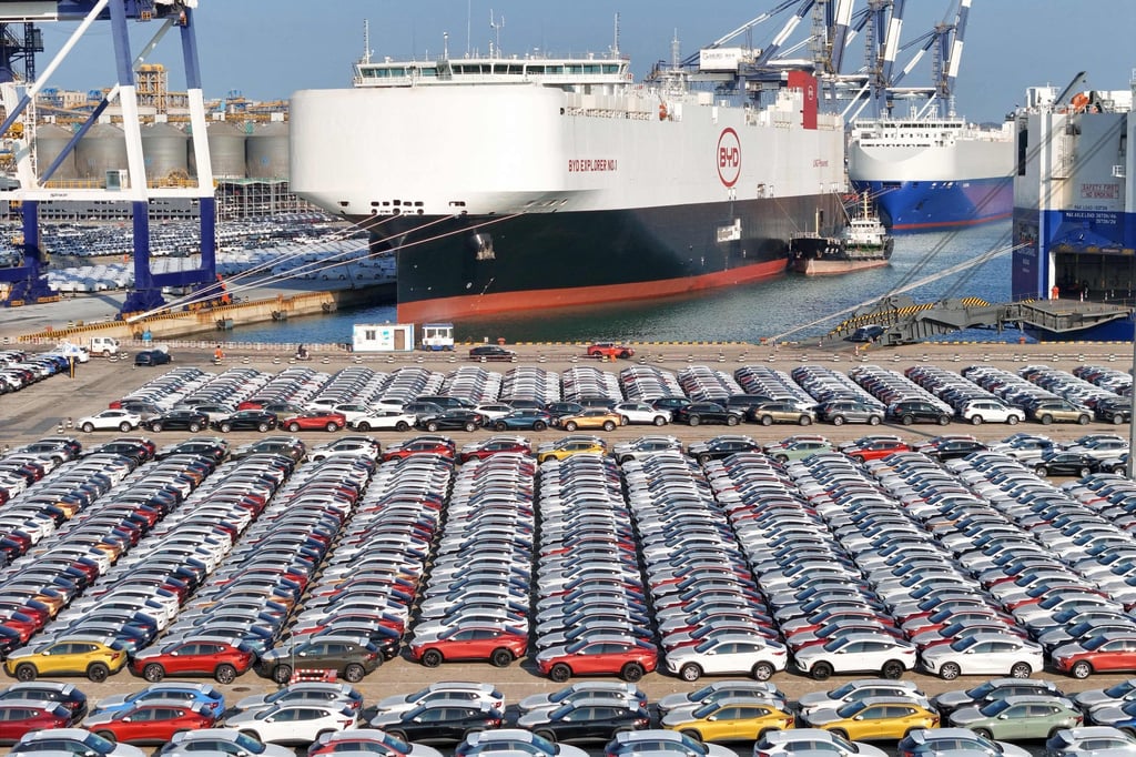 As the EU announces a tariff increase of up to 38 per cent for Chinese electric vehicles, carmakers are now looking further afield, including to Africa, for new markets. Photo: AFP As the EU announces a tariff increase of up to 38 per cent for Chinese electric vehicles, carmakers are now looking further afield, including to Africa, for new markets. Photo: AFP