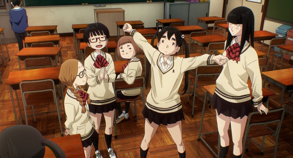 A still from Dead Dead Demon’s Dededede Destruction Part 1. The main characters Kadode and Ouran are voiced by J-pop starlets Lilas Ikuta and Ano respectively. Photo: Inio Asano/Shogakukan/DeDeDeDe Committee