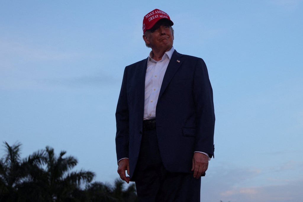 Donald Trump at a campaign rally in Florida on Tuesday. Photo: Reuters