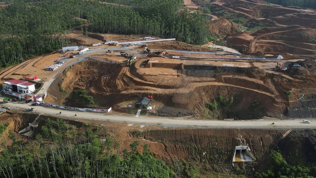 View of construction of Indonesia’s new capital, Nusantara, in Sepaku, East Kalimantan province, Indonesia in March 2023. Photo: Reuters View of construction of Indonesia’s new capital, Nusantara, in Sepaku, East Kalimantan province, Indonesia in March 2023. Photo: Reuters