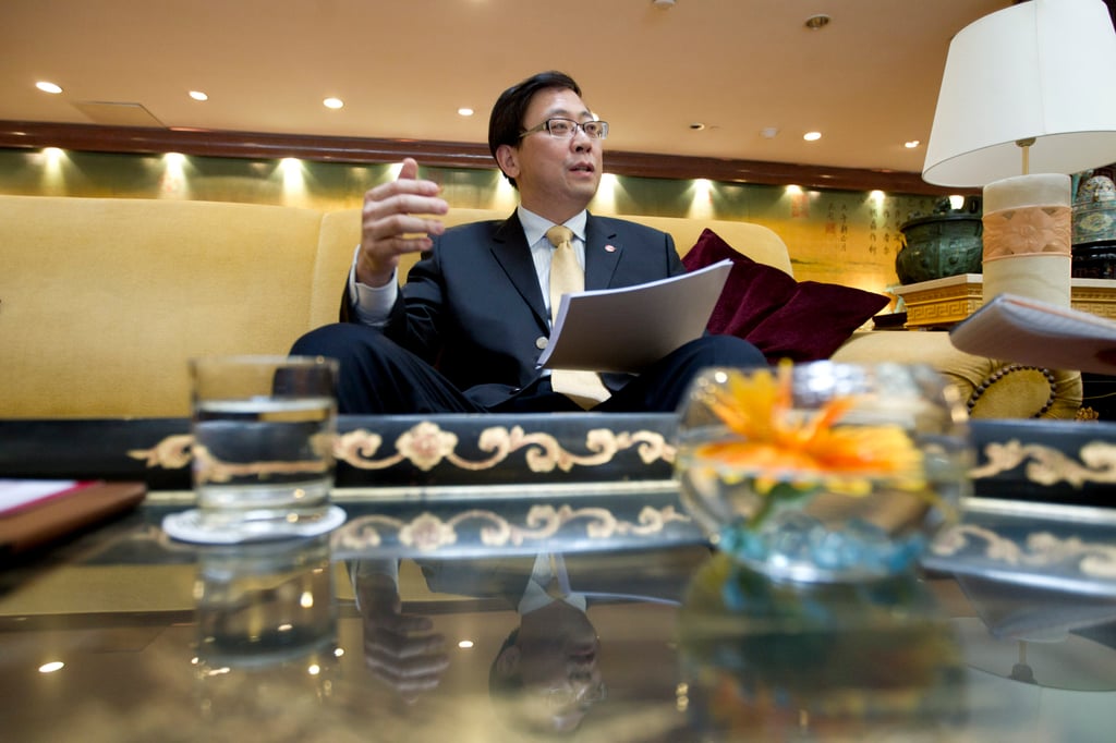 Meng Xiangkai, then Chairman of China Aviation Industry General Aircraft (Caiga), spoke during an interview in Beijing on 14 March 2013. Photo: Simon Song.