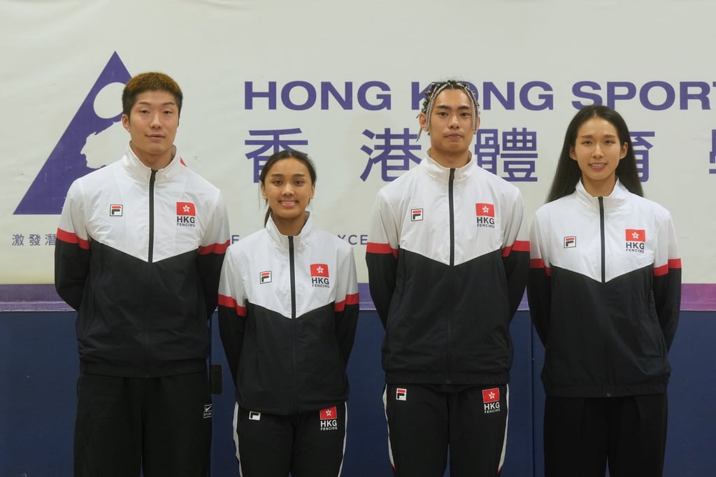 The team going to Paris (from left): Cheung Ka-long; Chan Nok-sze; Ho Wai-hang and Vivian Kong. Photo: Elson Li