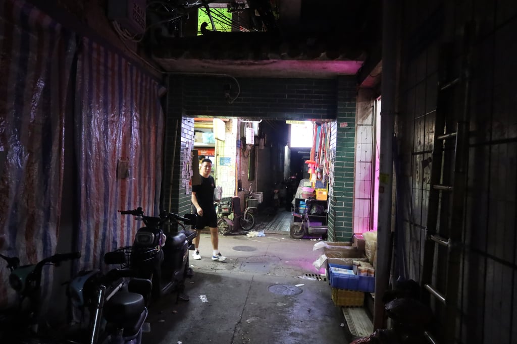 The dark alleys of Shipai Village, Guangzhou, China. Photo: Thomas Bird