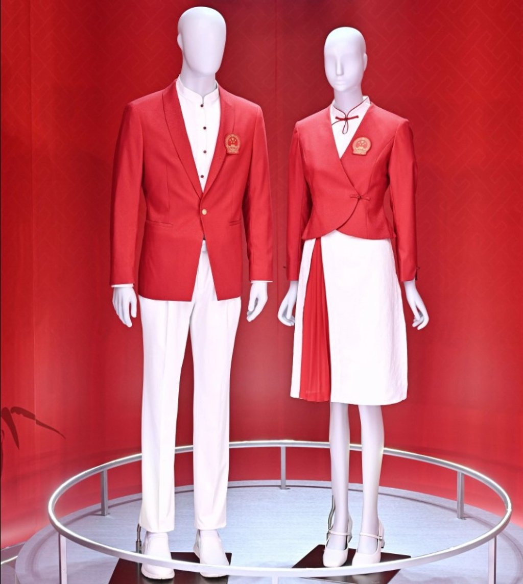 China’s outfits for the opening and closing ceremony at the Paris Olympics. Photo: Weibo/TeamChina中国国家队