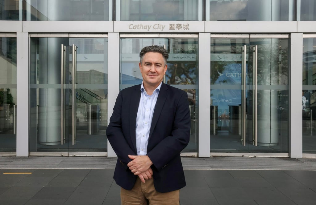 Tom Owens, Director Cargo at Cathay Pacific is pictured at Cathay Pacific City in Chek Lap Kok. Photo: Jonathan Wong