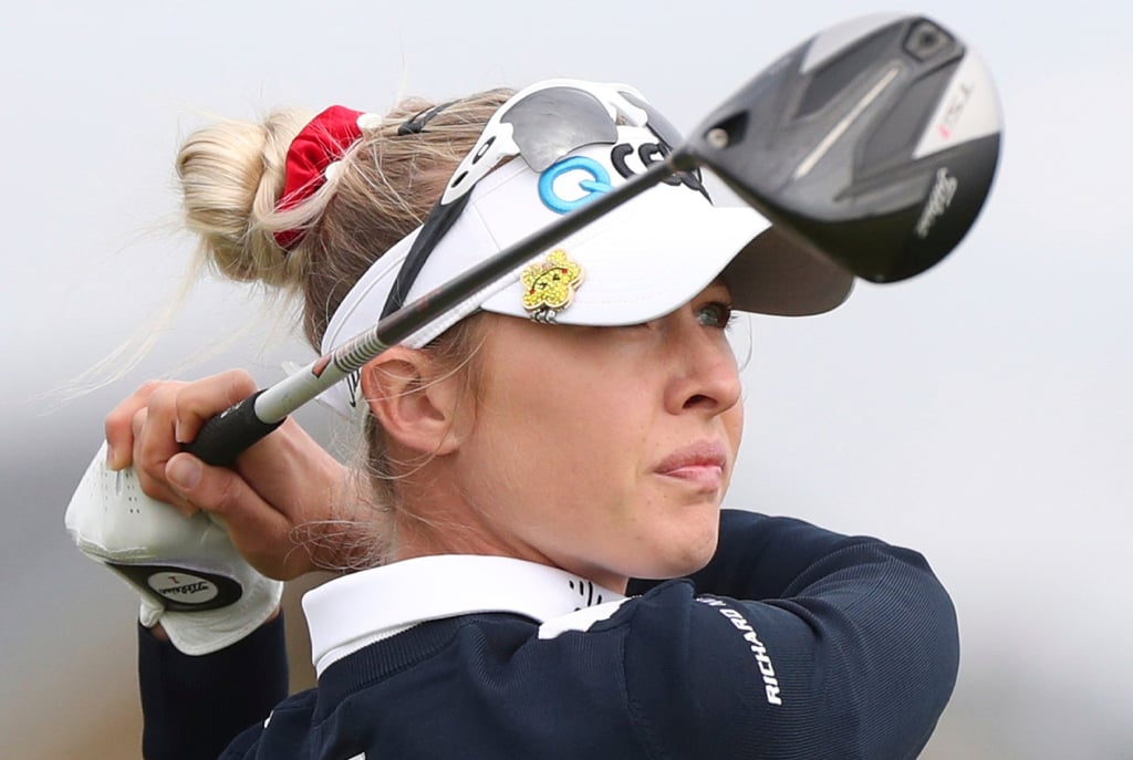 Nelly Korda tees off from the second hole during the Women’s British Open golf championship in Scotland, in 2021. Photo: AP Photo