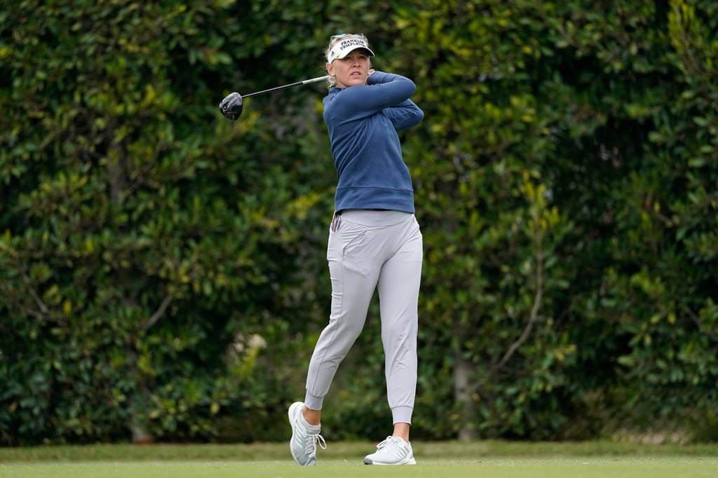 Jessica Korda racked up six golfing titles before having her baby earlier this year. Photo: AP Photo