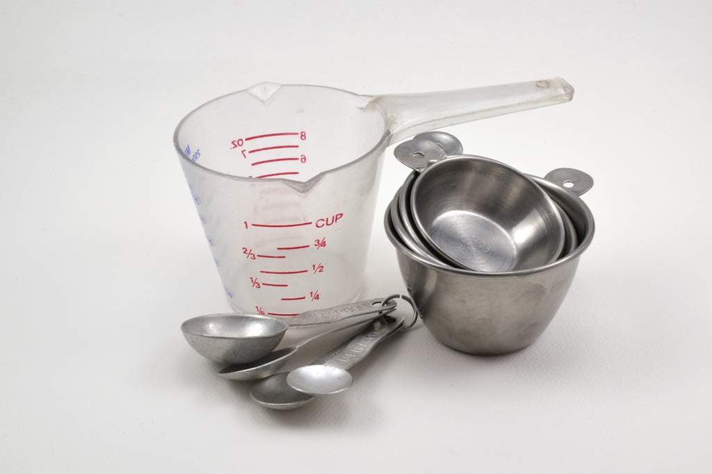 Some recipes call for cups, others use metric or imperial measurements. Photo: Shutterstock Some recipes call for cups, others use metric or imperial measurements. Photo: Shutterstock