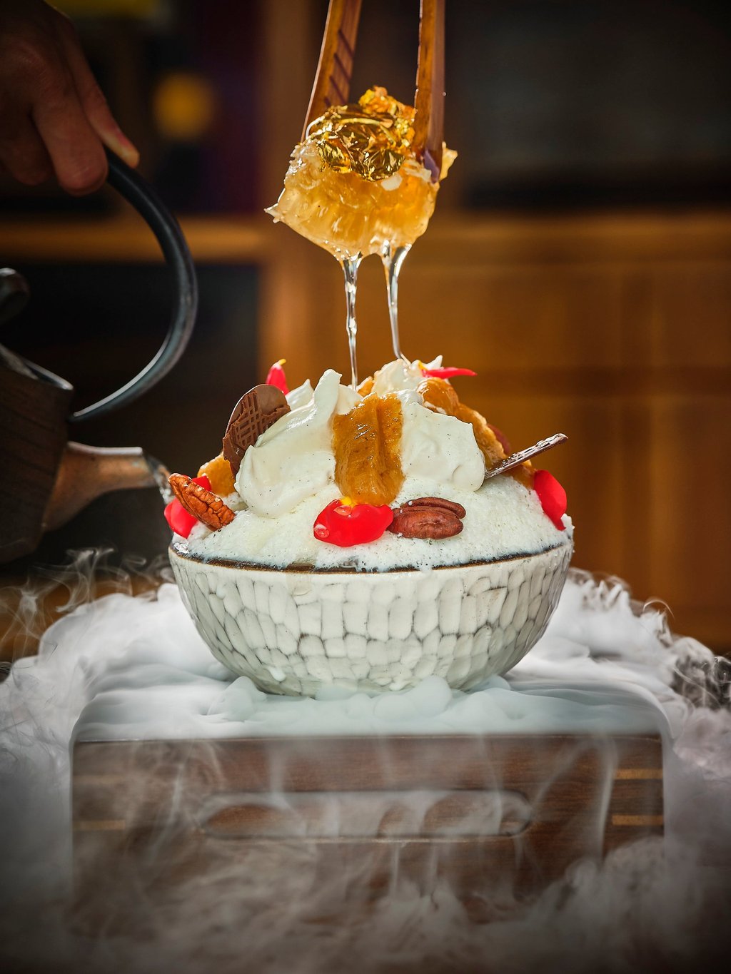 The Honey Gold bingsu at Park Hyatt Seoul, in South Korea. Photo: Park Hyatt Seoul