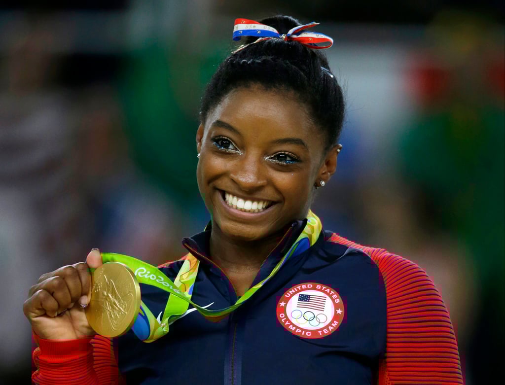 United States gymnast Simone Biles won four gold medals at her debut Olympic Games in 2016. Photo: AP