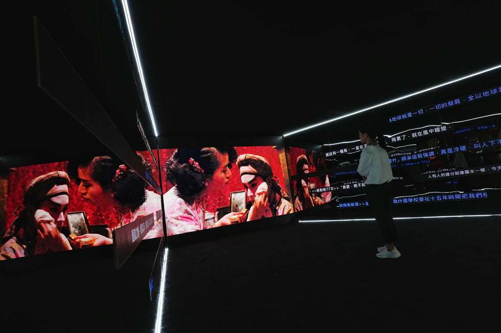 A mini cinema showcases classical Hong Kong movie. Photo: Elson Li A mini cinema showcases classical Hong Kong movie. Photo: Elson Li