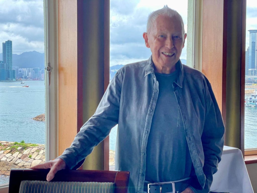 Neil Pryde today at the Royal Hong Kong Yacht Club. Photo: Mike Chan