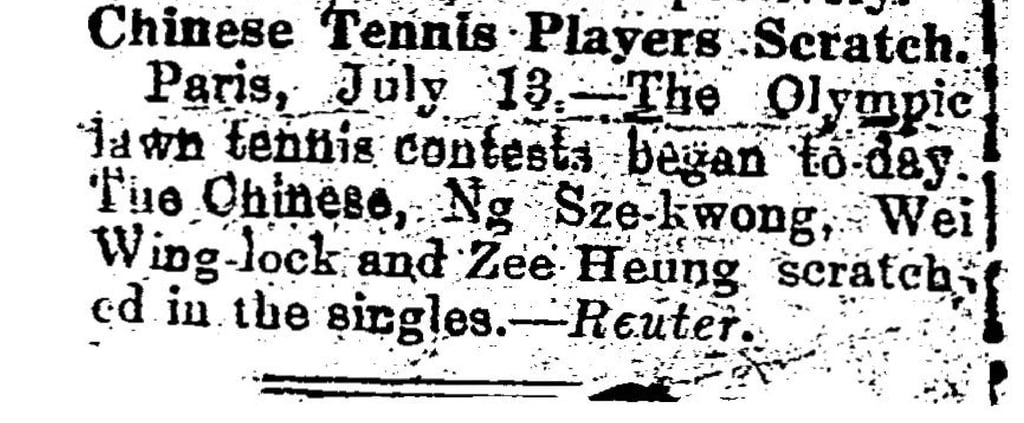 An archived image of the Post’s coverage of the 1924 Paris Olympics. Photo: SCMP