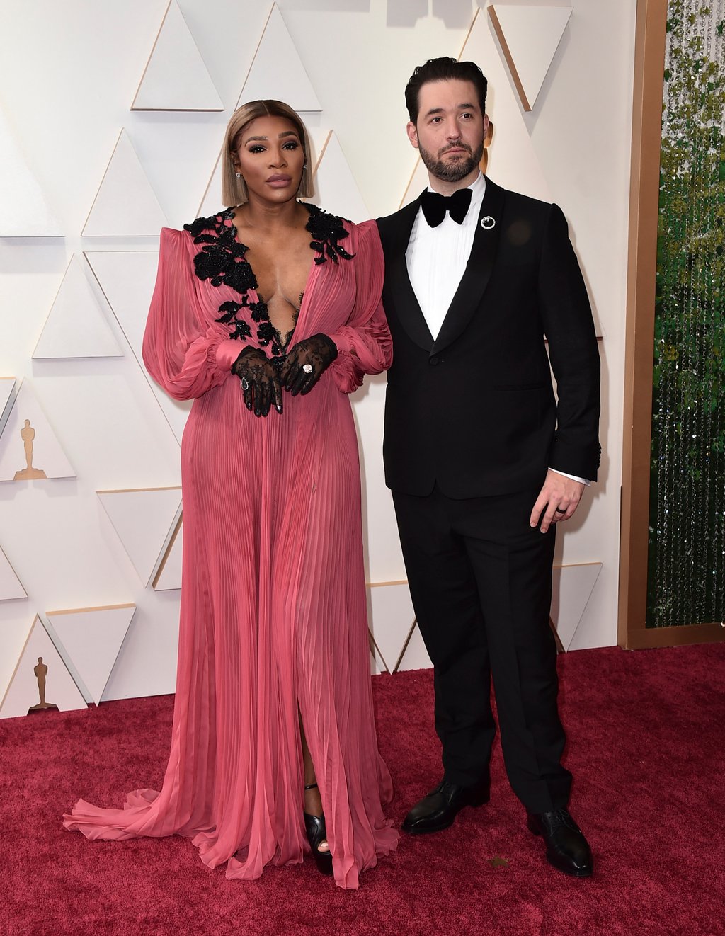 Serena Williams and Alexis Ohanian at the 2022 Oscars. The couple first met in 2015. Photo: Invision/AP