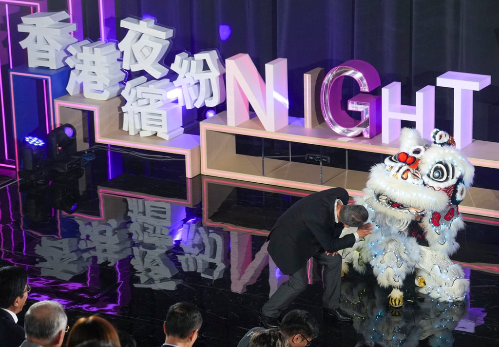 Financial Secretary Paul Chan Mo-po attends the Night Vibes Hong Kong campaign launch ceremony in September 2023. Photo: Sam Tsang