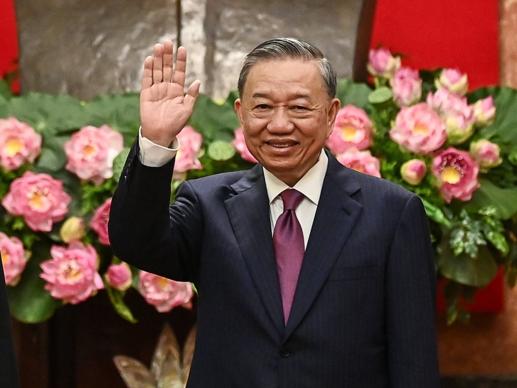 Vietnam’s President To Lam (above) took over Trong’s duties on Thursday when the party announced ageing leader needed to focus on medical treatment. Photo: EPA-EFE Vietnam’s President To Lam (above) took over Trong’s duties on Thursday when the party announced ageing leader needed to focus on medical treatment. Photo: EPA-EFE