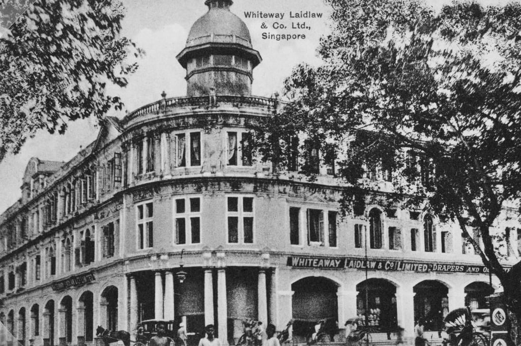 The Whiteaway, Laidlaw & Co Ltd department store in Singapore in the1920s. Photo: National Museum of Singapore The Whiteaway, Laidlaw & Co Ltd department store in Singapore in the1920s. Photo: National Museum of Singapore