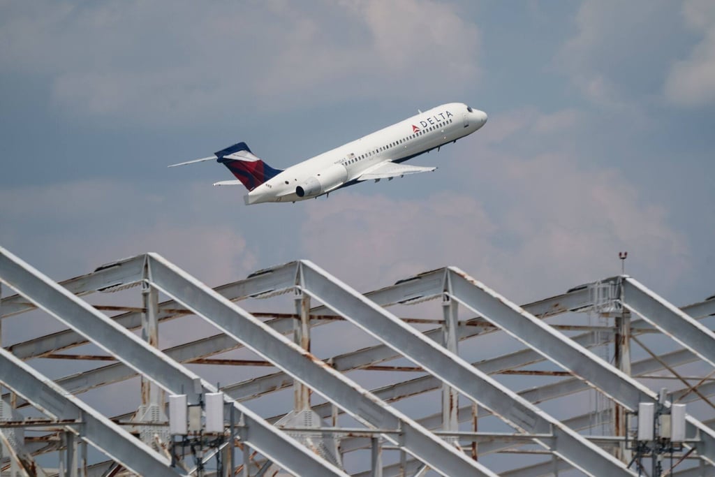 A Delta plane takes off from Hartsfield-Jackson Atlanta International Airport in Atlanta, Georgia. Growth in the North American market is forecast to hover around 1.7 per cent. Photo: Bloomberg