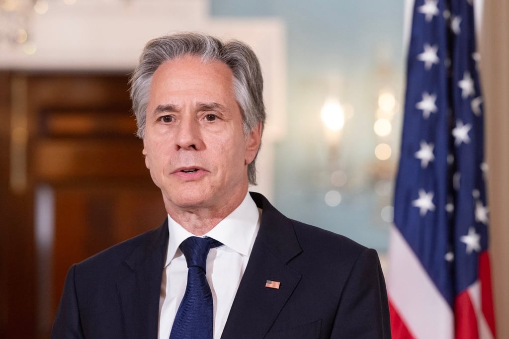 US Secretary of State Antony Blinken speaks to reporters in Washington on Wednesday. Photo: EPA-EFE US Secretary of State Antony Blinken speaks to reporters in Washington on Wednesday. Photo: EPA-EFE