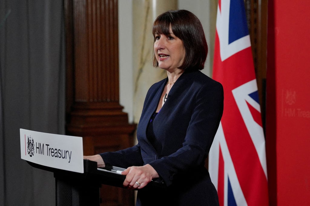 Chancellor of the Exchequer Rachel Reeves gives a speech at the Treasury in London, Britain, on July 8. Photo: Pool via Reuters