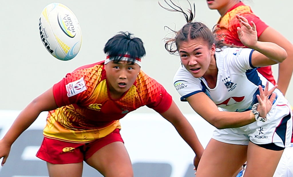 Flo Symonds (right) excelled for Hong Kong after making her debut as a 17-year-old. Photo: Handout. Flo Symonds (right) excelled for Hong Kong after making her debut as a 17-year-old. Photo: Handout.