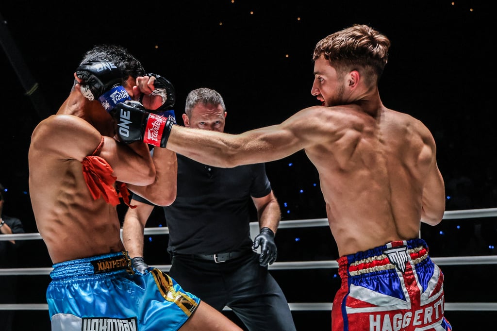 Freddie Haggerty ended his bout with Dankalong Sor Dechapan 14 seconds into the opening round. Photo: ONE Championship Freddie Haggerty ended his bout with Dankalong Sor Dechapan 14 seconds into the opening round. Photo: ONE Championship