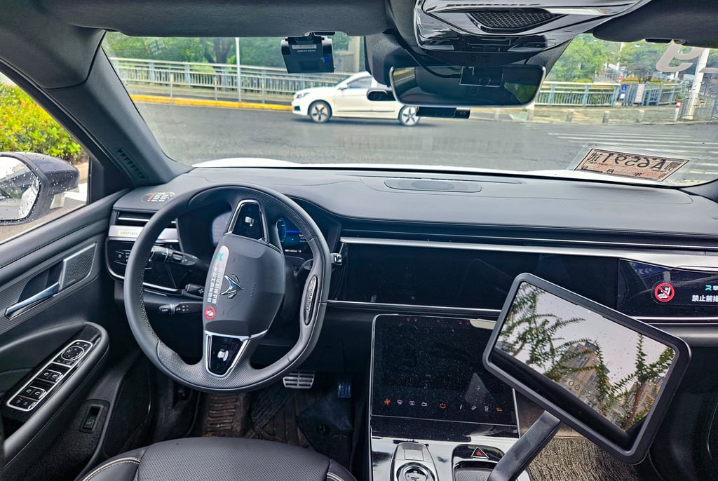 A self-driving ride-hailing service from Baidu takes to the road in Wuhan. Photo: Coco Feng