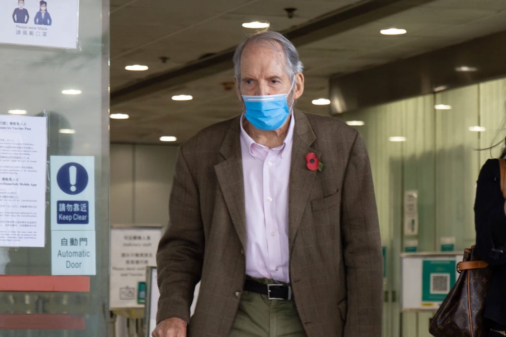 Retired doctor Brian Apthorp leaves Eastern Court after a criminal case hearing in 2022. Photo: Brian Wong